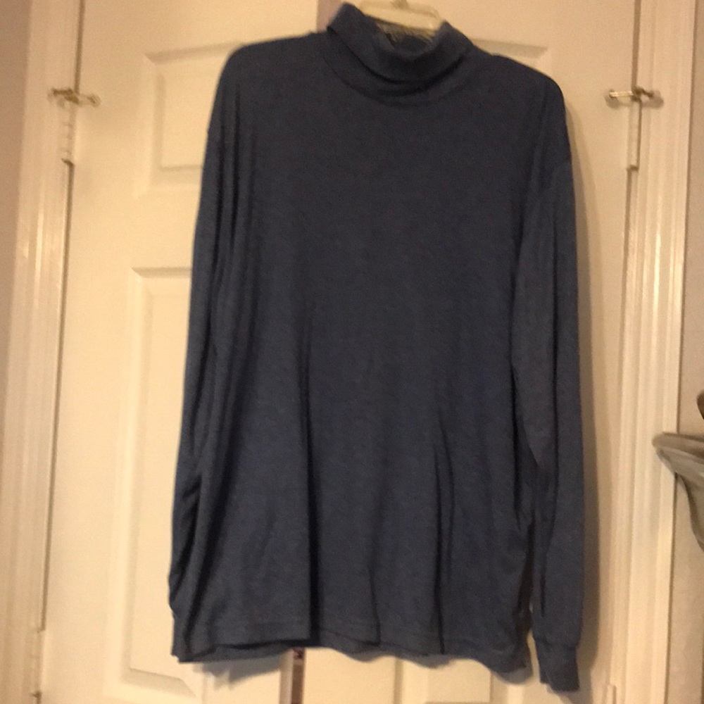 High Sierra Turtleneck Tee Shirt Men’s Long Sleeve Blue Size XLT